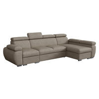 ECKSOFA Boston LCP, Seite: Rechts 1P(65)+2R+LCP - Kaschmir/Silberfarben, Holz/Textil (320/170cm) - MIRJAN24