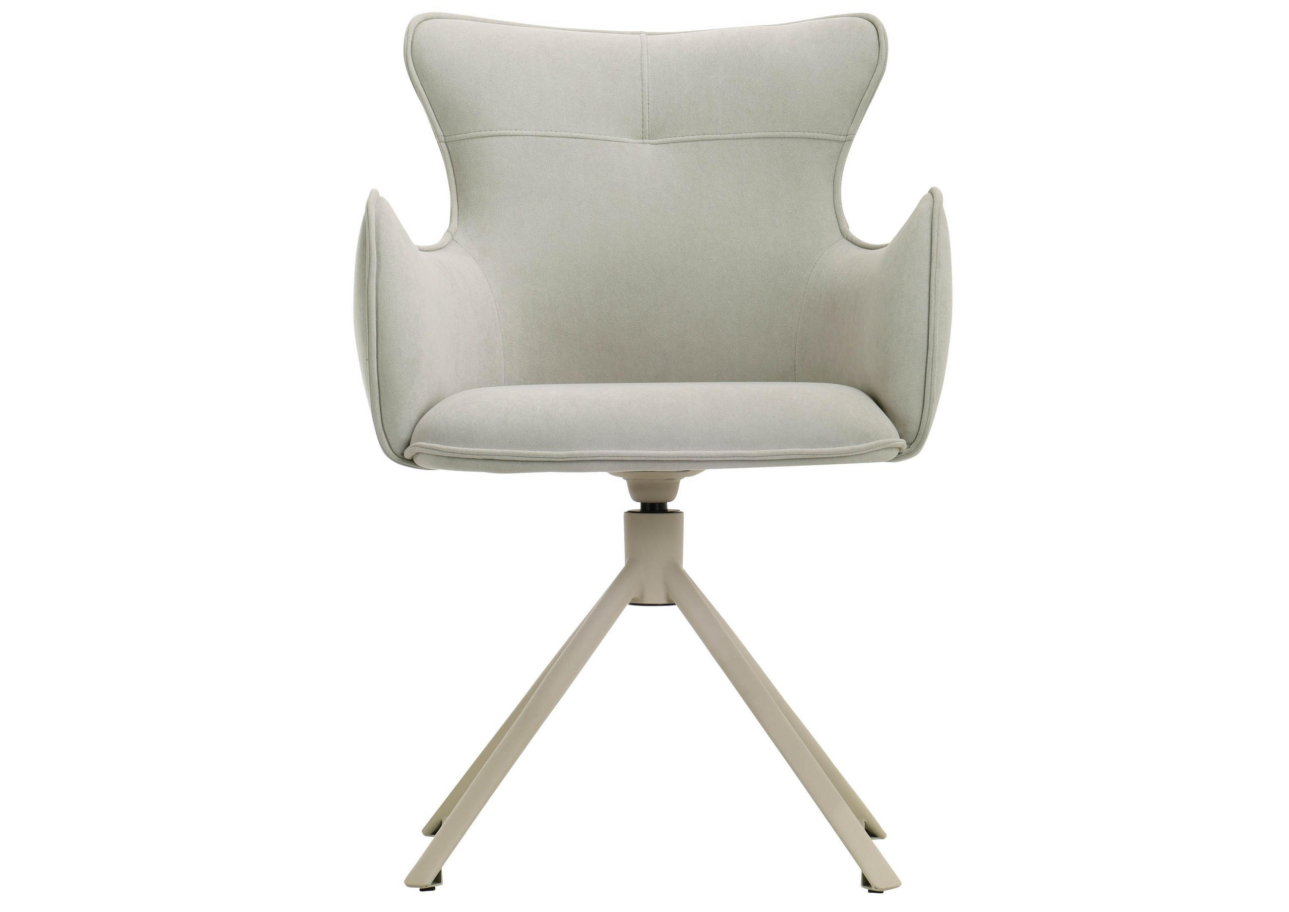 STUHL 100% Polyester 59 x 63 x 86 cm hellgrau POLSTERSTÜHLE #01 - Grau, Kunststoff (59/86/63cm) - Massivmoebel24