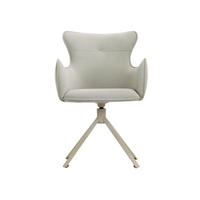 STUHL 100% Polyester 59 x 63 x 86 cm hellgrau POLSTERSTÜHLE #01 - Grau, Kunststoff (59/86/63cm) - Massivmoebel24