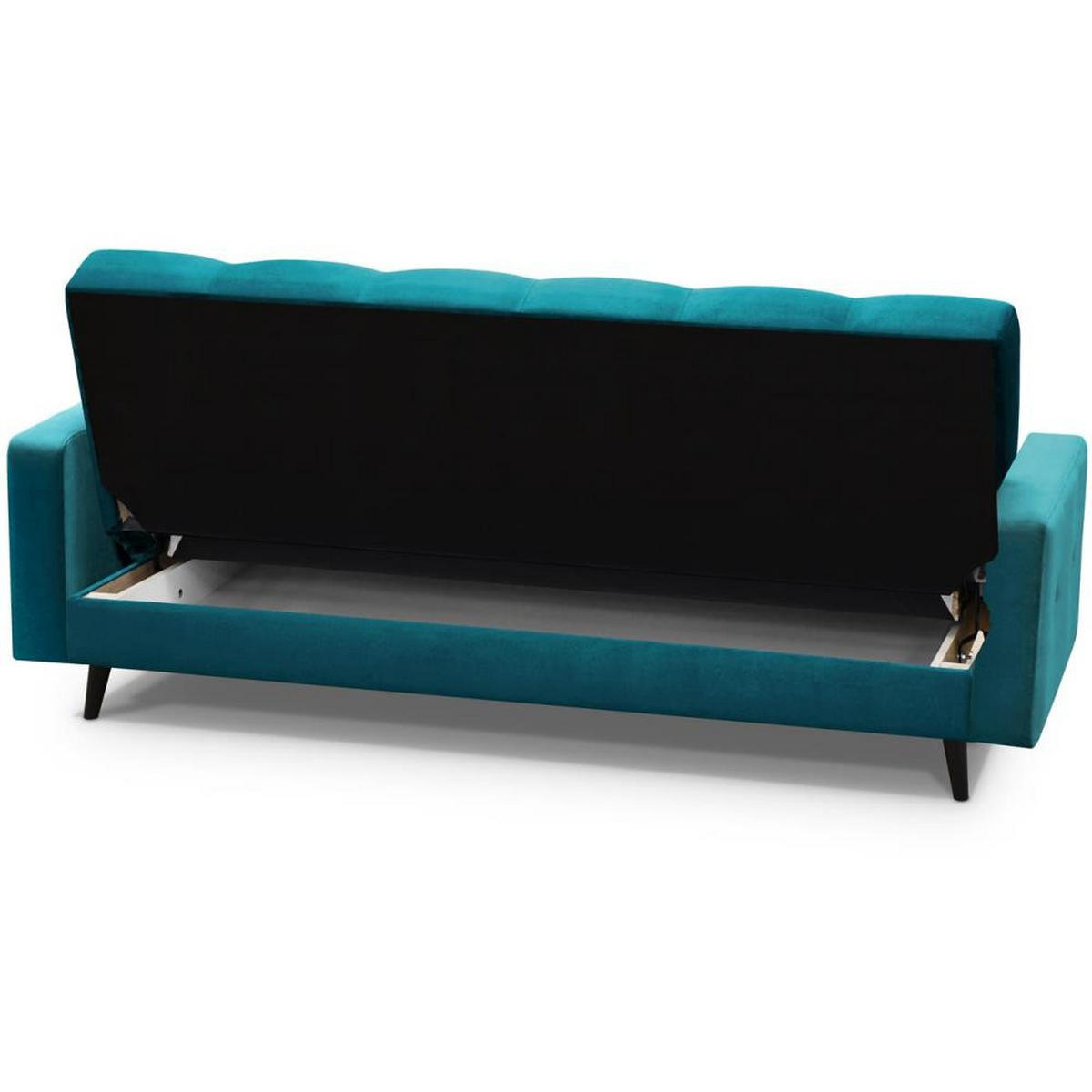 3-SITZER Schlafsofa Nancy Bis türkis - Türkis, Holz/Textil (220/89/93cm) - Beautysofa