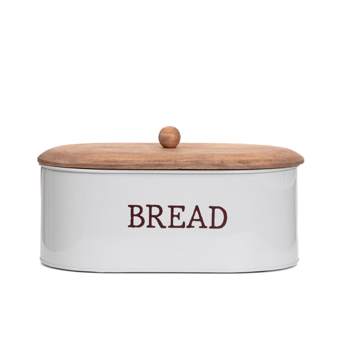 BROTKASTEN Conti grau 35/19/13 cm - Grau, Metall (19/13/35cm) - Homla