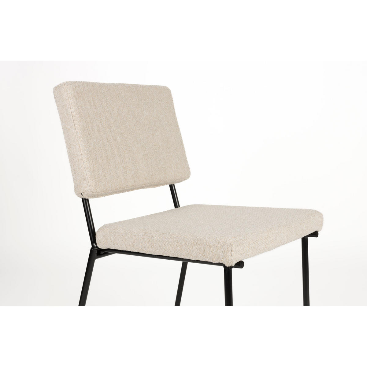 ESSZIMMERSTUHL Fellow Creme/ Weiß - 2 er Set - Creme, Kunststoff (47.5/85/60cm) - Zuiver