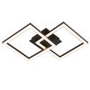 LED-DECKENLEUCHTE Eis 47/30/6 cm - Schwarz, Metall (47/30/6cm) - Nettlife