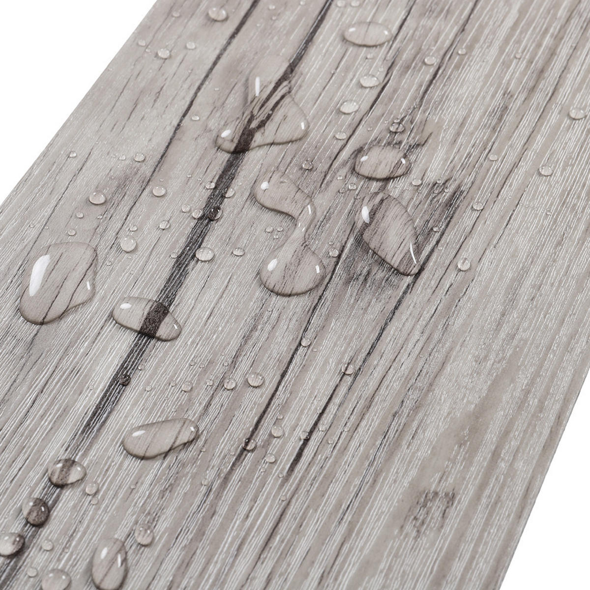 VINYLBODEN 5m²/36-TLG. selbstklebend PVC - Dunkelgrau, Kunststoff (0.2/91.5/15.2cm) - Livingandhome
