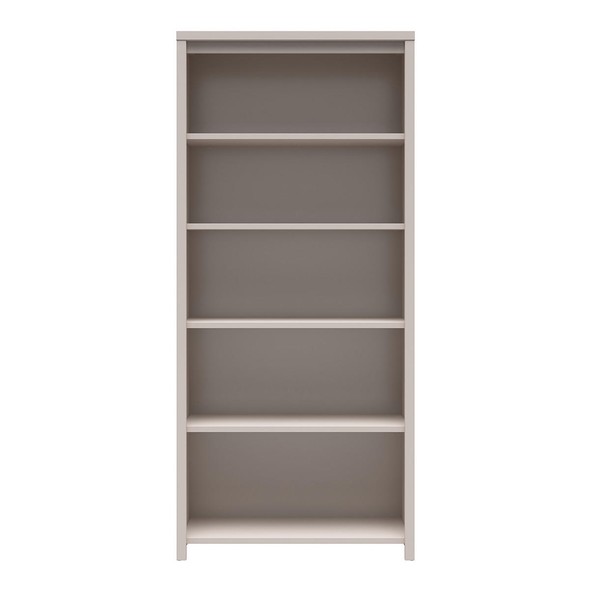 KNIHOVNA Soren Kašmír - béžová, kompozitní dřevo (90/200.5/40.5cm) - Petits-meubles