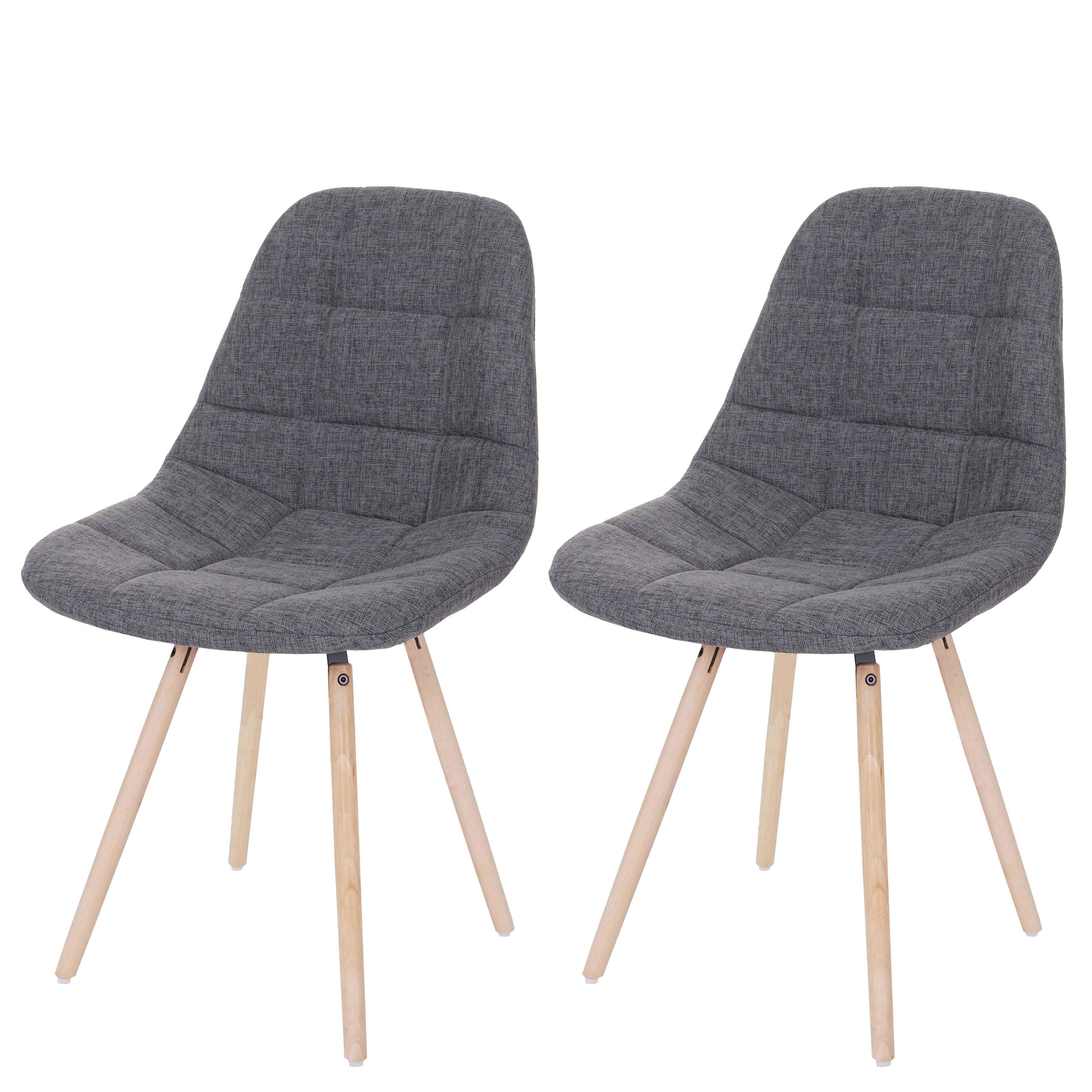 ESSZIMMERSTUHL I Grau 2er-Set - Grau, Textil (47/82/53cm) - MCW