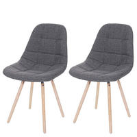 ESSZIMMERSTUHL I Grau 2er-Set - Grau, Textil (47/82/53cm) - MCW