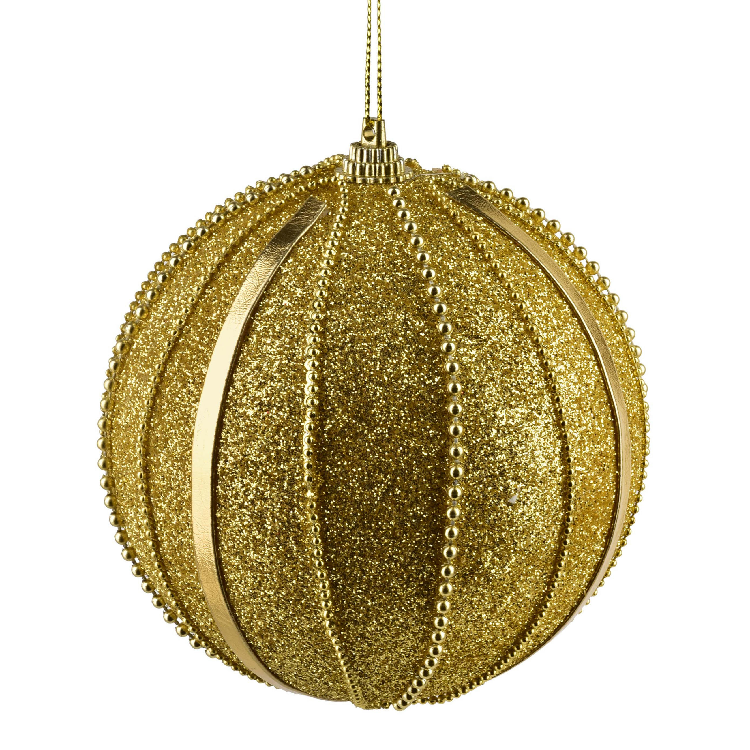 Mondex Christbaumkugel Gold 14x12x12 cm