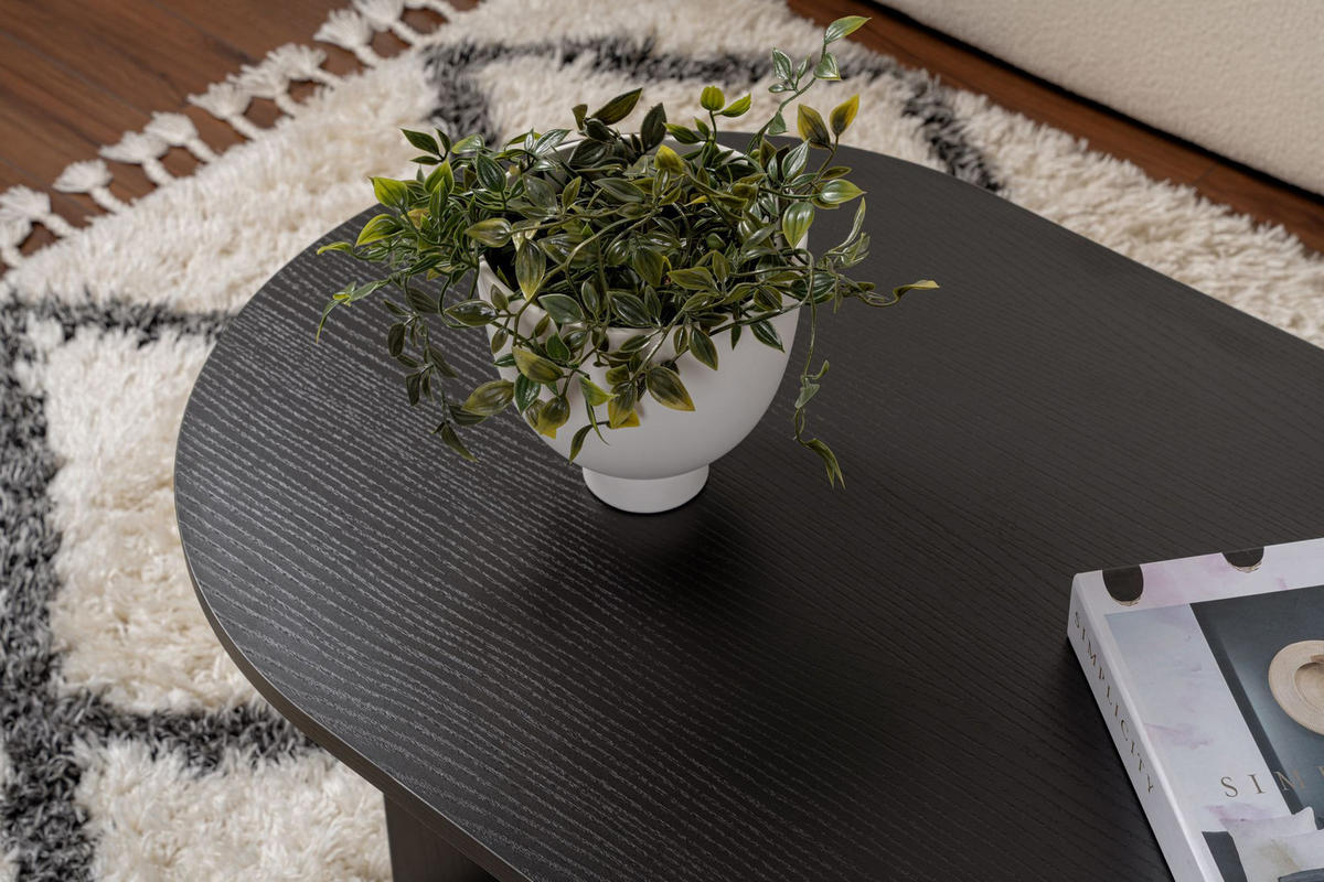 COUCHTISCH sable Schwarz - Schwarz, Holz (119/60/40cm) - Habitat Garten