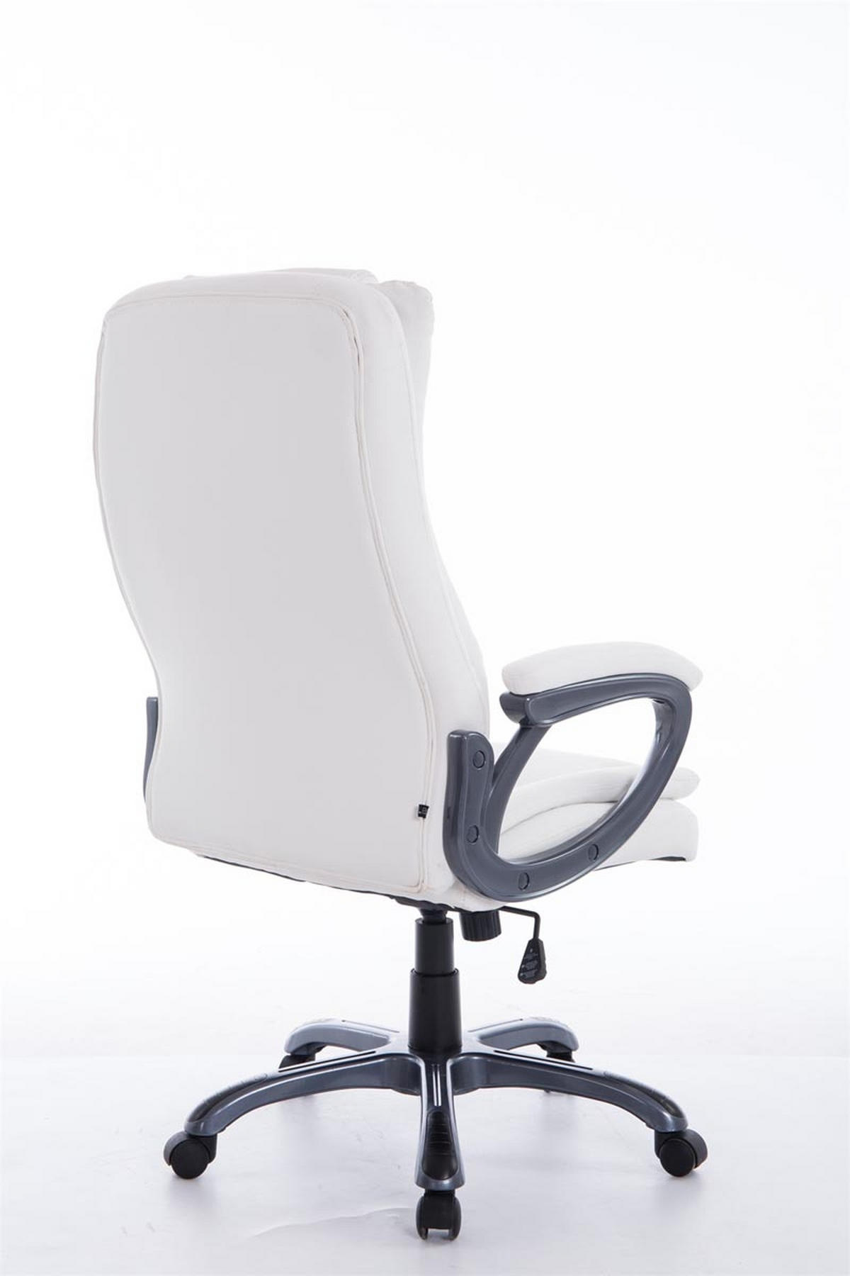BÜROSTUHL Berlin XXL, Kunstleder Weiß - Weiß, Kunststoff/Textil (65/124/73cm) - TPFLiving