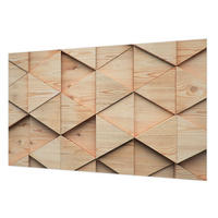 FOTOTAPETE 416x254 cm - Holzmosaik - Beige, Textil (416/254cm) - Wallfluent