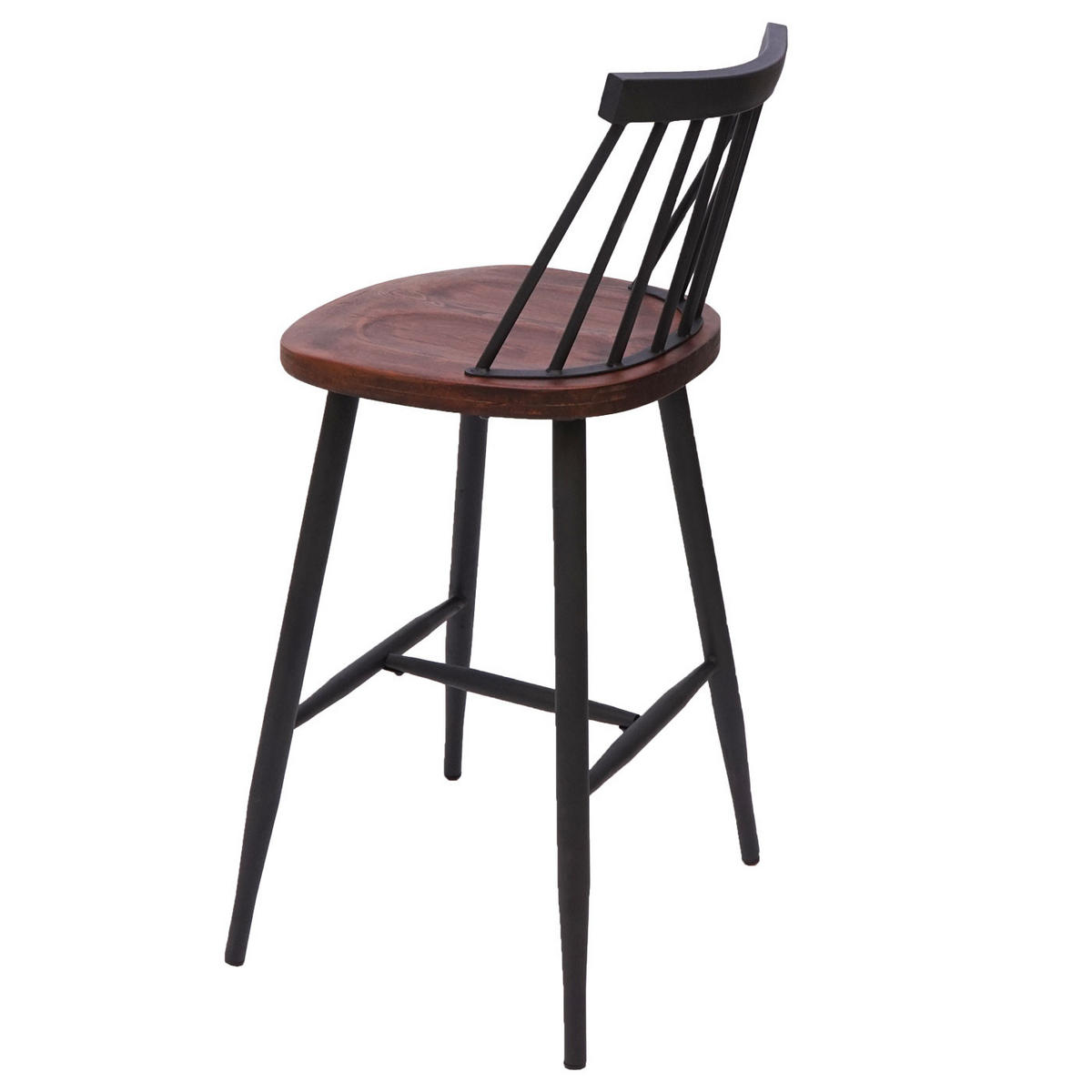 BARHOCKER Dunkelbraun 2er-Set - Dunkelbraun, Holz (45/101/47cm) - MCW