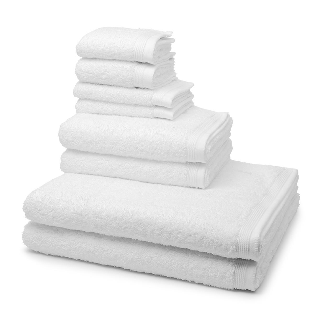 FROTTIERSET Superwuschel 8-teilig - Weiß, Textil (50/100cm) - MÖVE