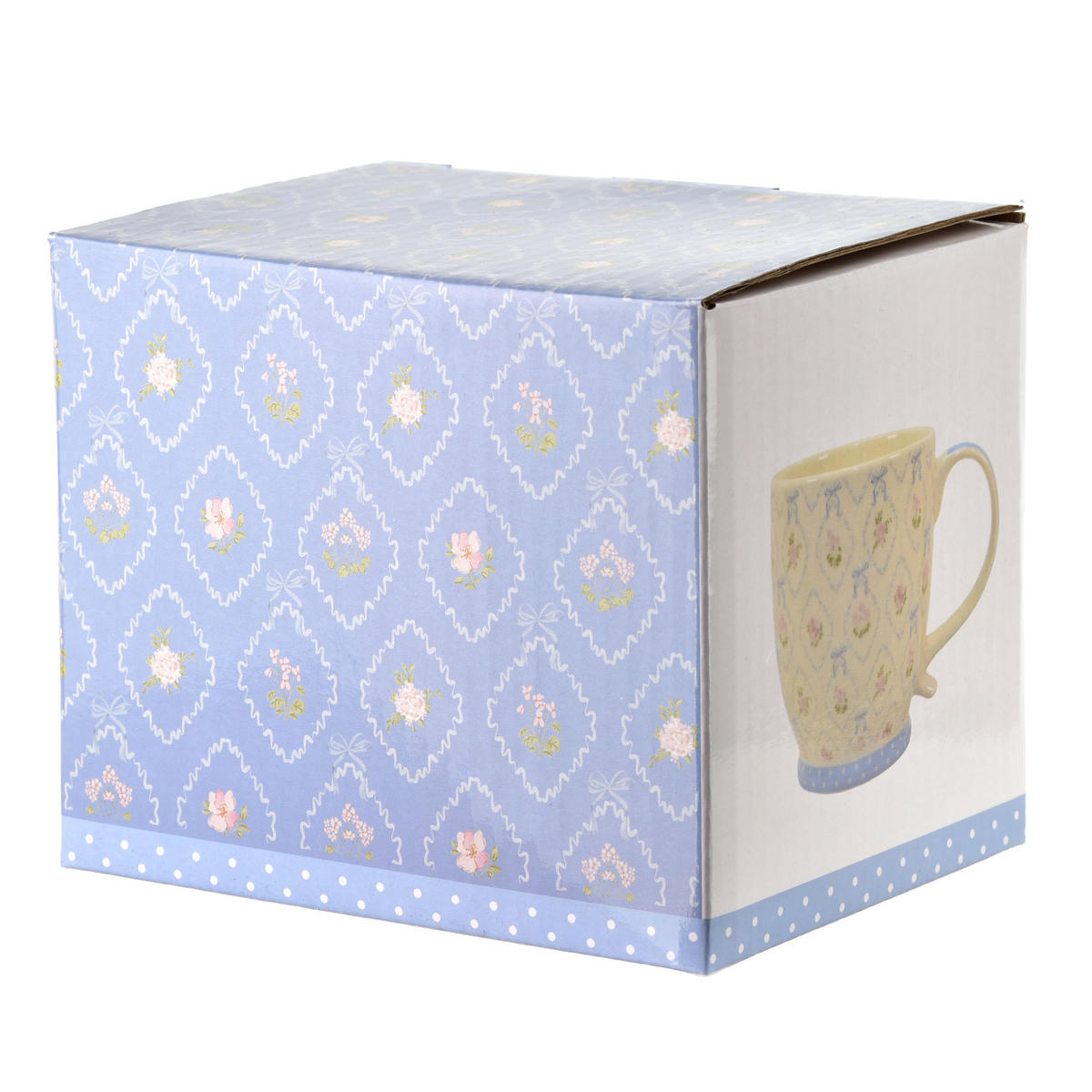 HRNEK SASSY, porcelán, 510 ml, 10 x 14,5 x 10,5 cm - modrá, keramika (0.51L) - Mondex