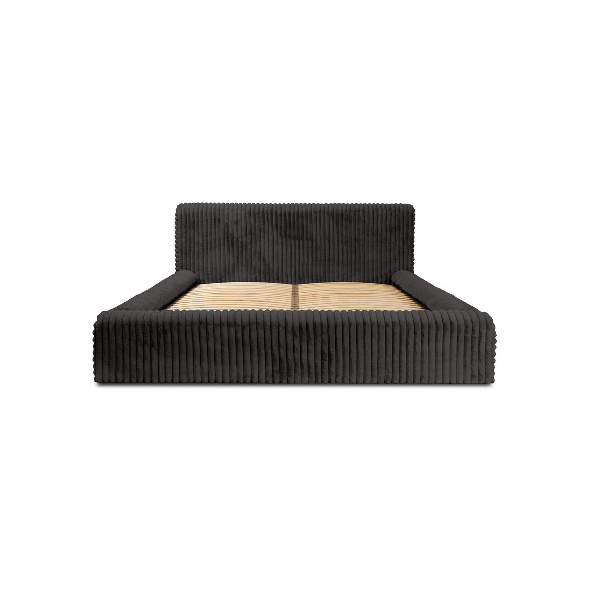 POLSTERBETT aus Strickmaterial Kostar 140x200 cm, Dunkelgrau - Dunkelgrau, Textil (140/200cm) - Fedve