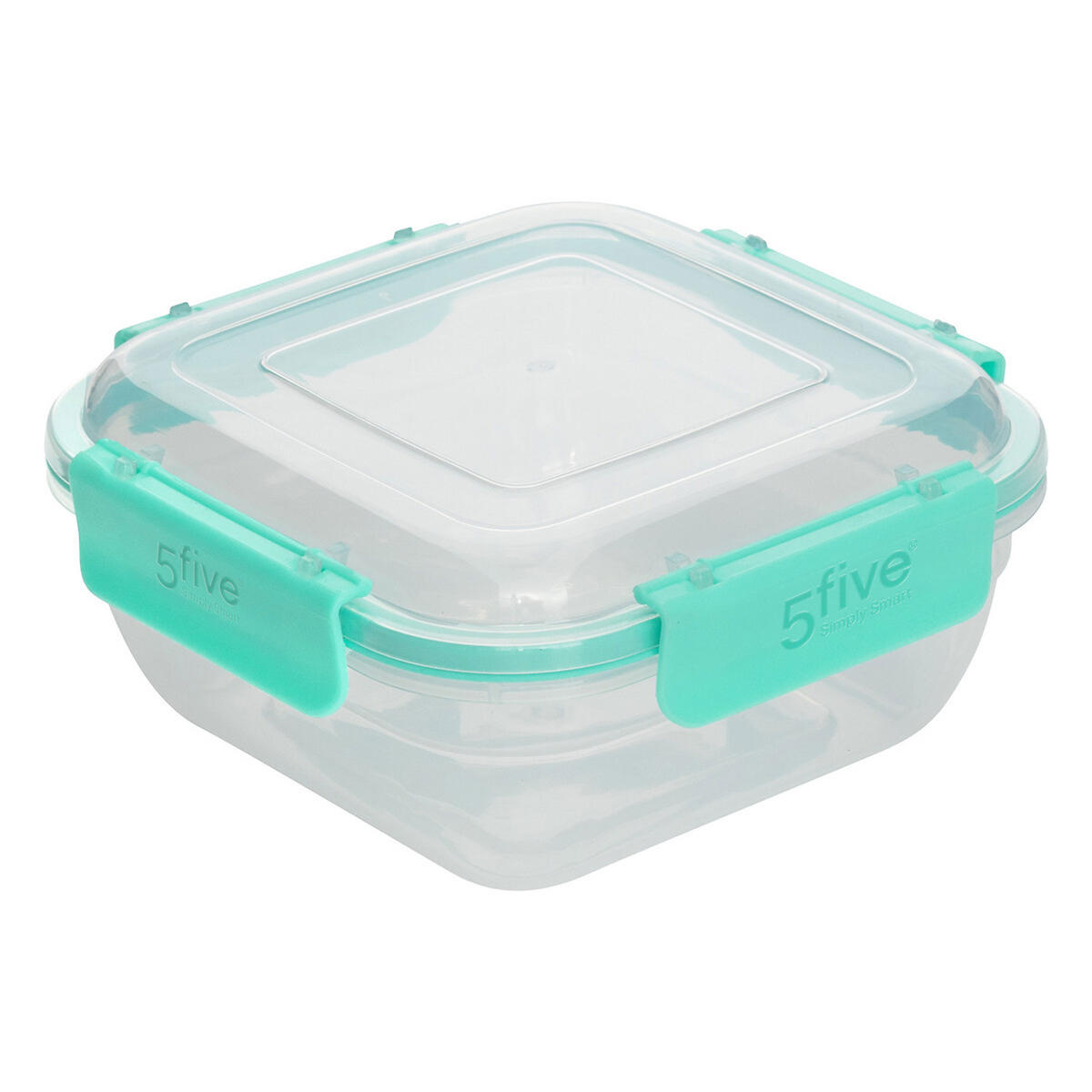VORRATSDOSE Klic, 4-tlg., Quadratisch, Kunststoff - Transparent, Kunststoff (9.4/20.3/20.3cm) - 5five Simply Smart