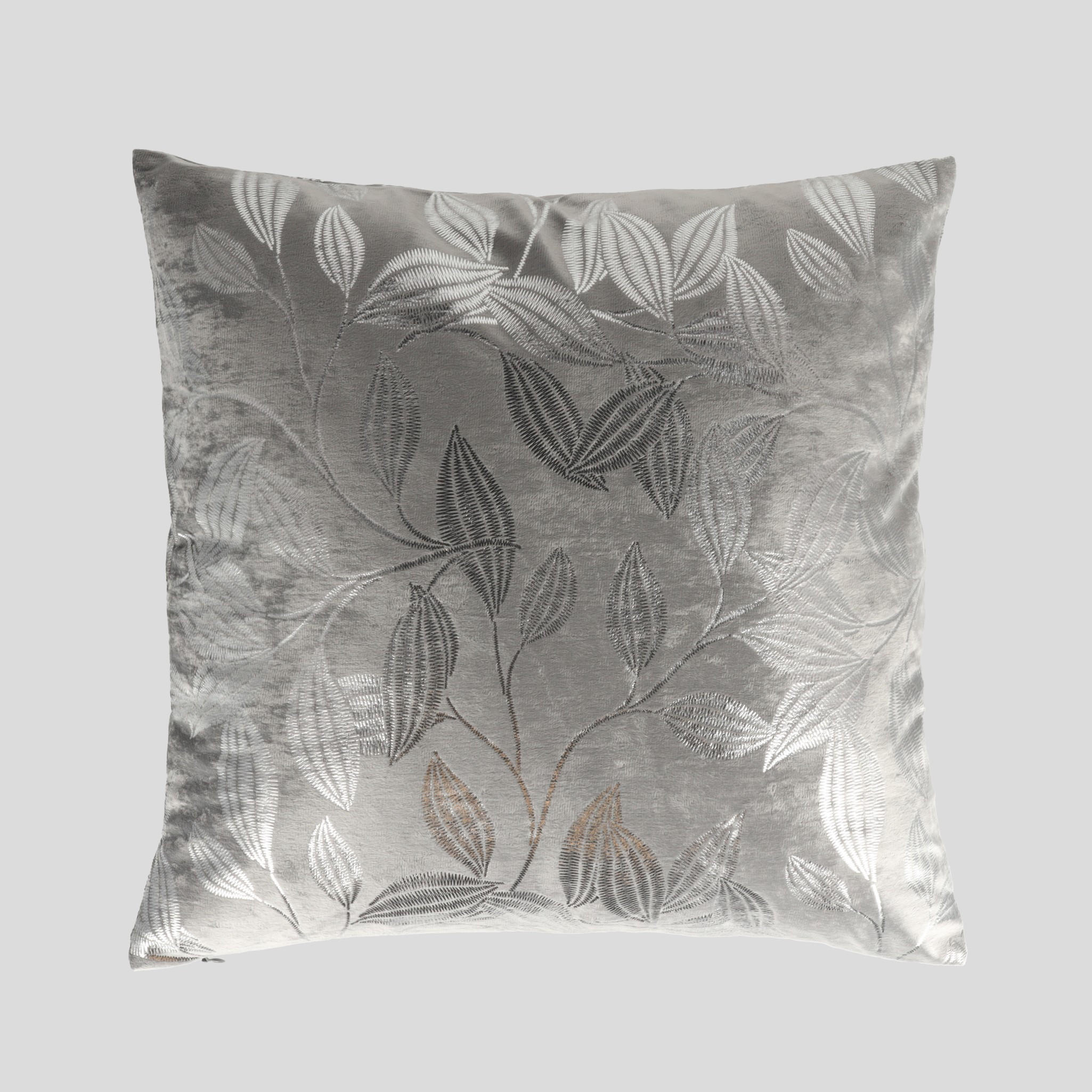 KISSENBEZUG Blomstela - Dunkelgrau, Textil (45/45cm) - home&you