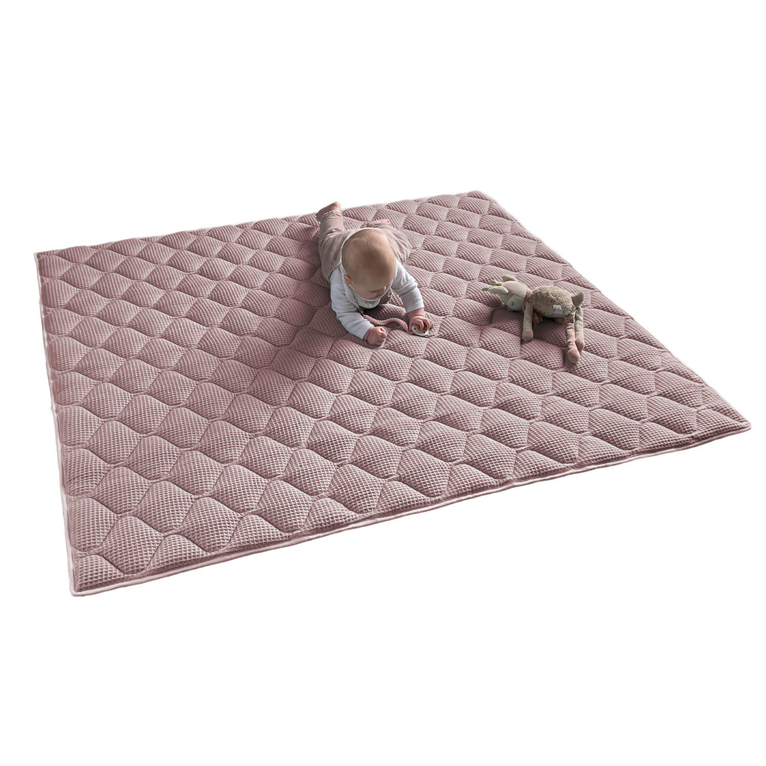Sanosoft Krabbeldecke Rosa 130x150 cm