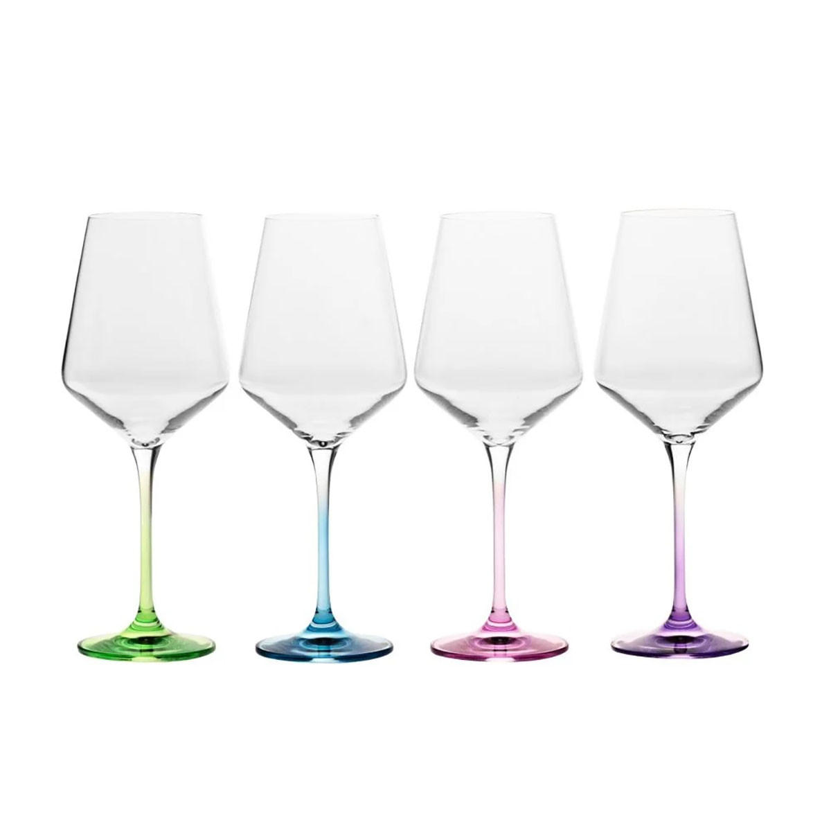 WEINGLÄSER 4er-Set 450 ML - Multicolor, Glas (0.39L) - Krosno Glass