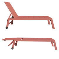 SONNENLIEGE Barbados Terracotta - Orange, Kunststoff (61/95/198cm) - Happy Garden