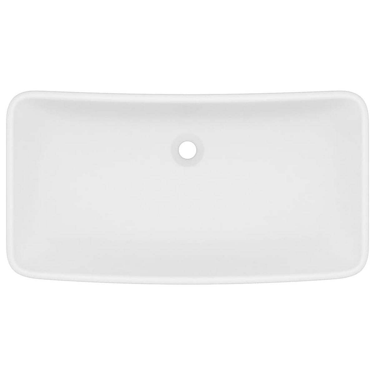 WASCHBECKEN Langley 71/38/13.5 cm - Weiß, Keramik (71/13.5/38cm) - Nettlife