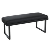 SITZBANK Schwarz - Schwarz, Kunststoff (120/50/43cm) - MCW