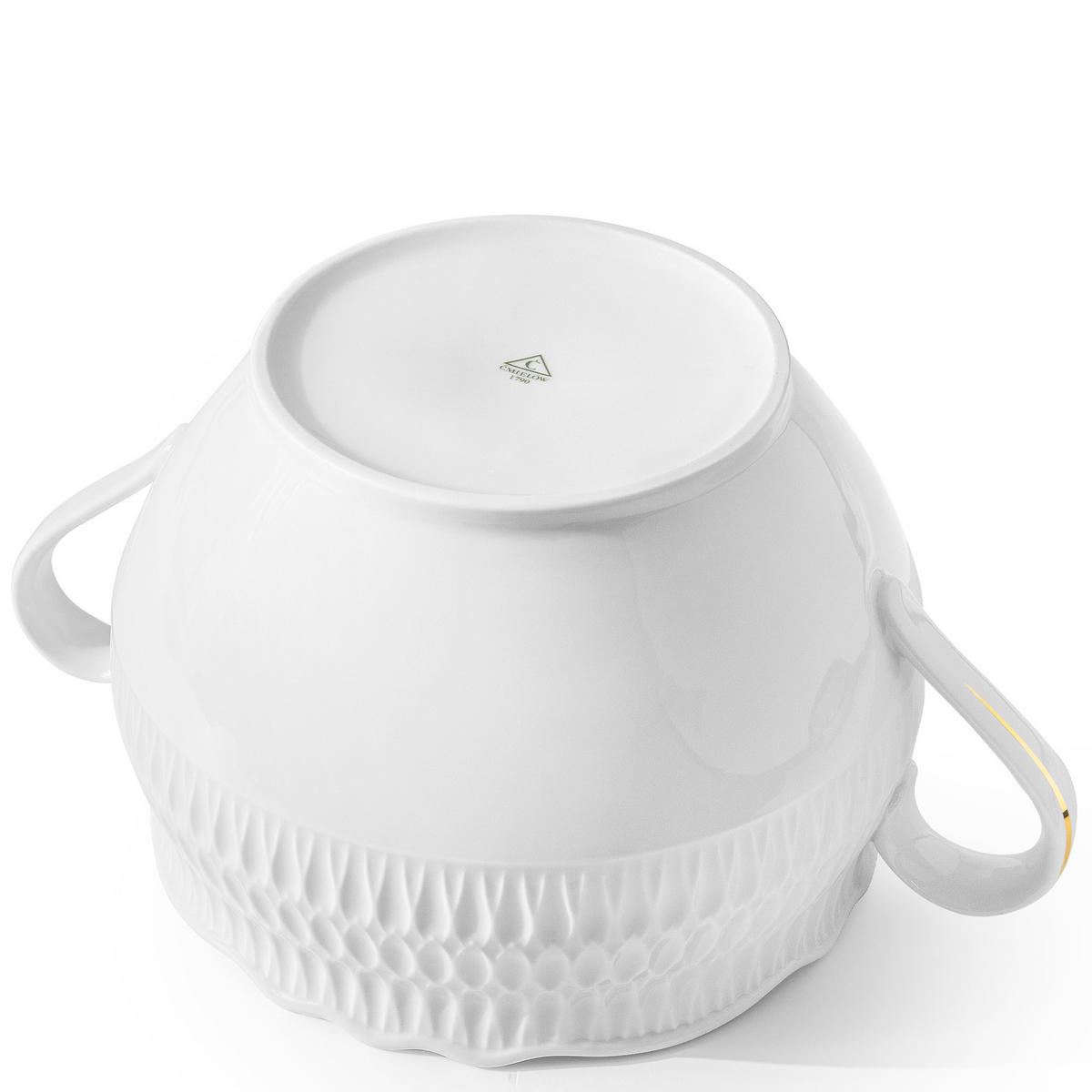 SUPPENTERRINE CMIELOW SOFIA GOLD aus Porzellan - Weiß, Keramik (30/30/21cm) - KONSIMO®