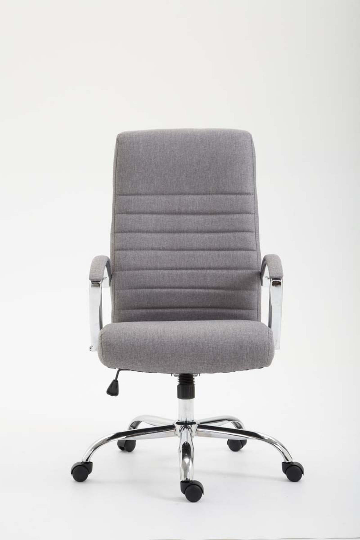 CHEFSESSEL Stoff Grau - Grau, Textil/Metall (60/110/68cm) - CLP