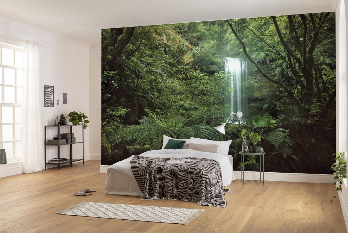 FOTOTAPETE Dschungel 450 x 280 cm - Grün, Papier (450/280cm) - Sanders & Sanders