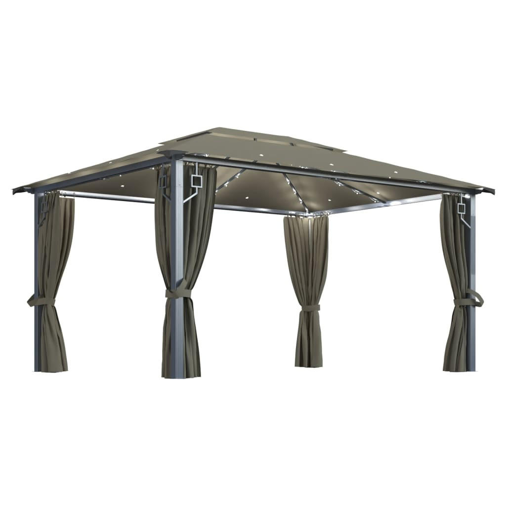 vidaXL Gartenpavillon Taupe 300x270x400 cm