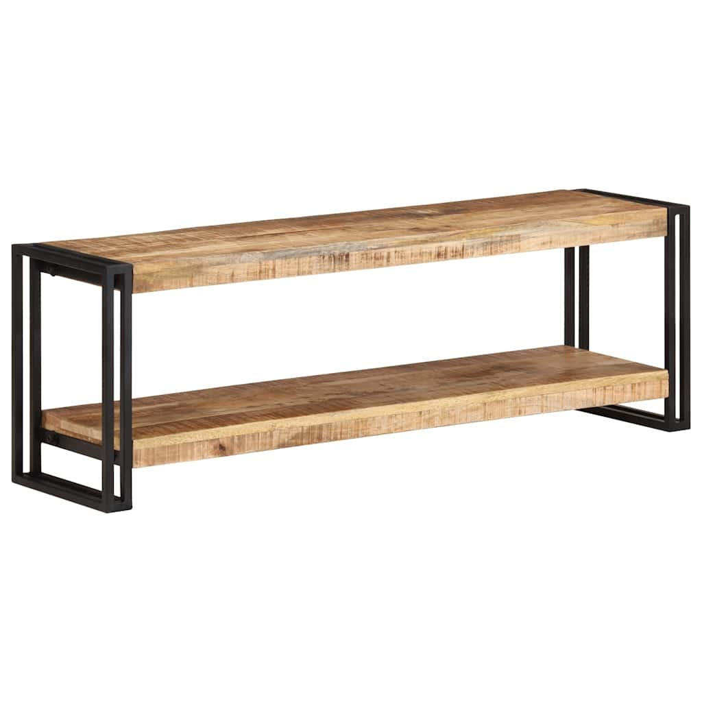 TV-SCHRANK 120/30/40 Cm Raues Mangoholz - Braun, Holz (30/90/30.5cm) - vidaXL