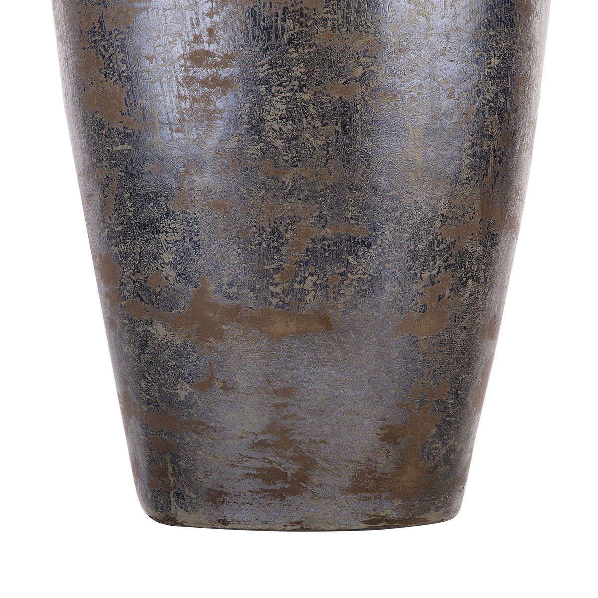 DEKOVASE Terrakotta grau Lorca - Grau, Stein (48cm) - Beliani