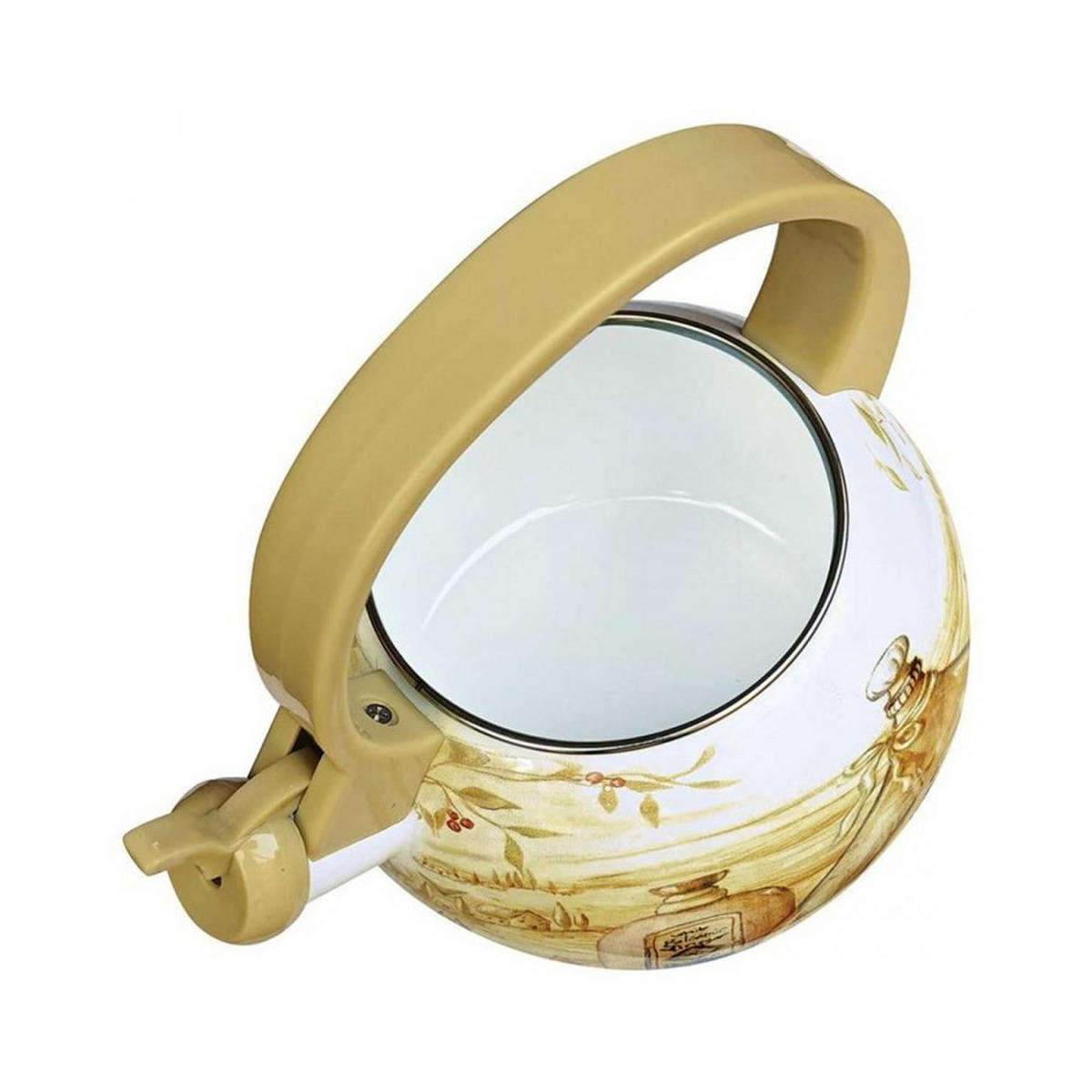 WASSERKESSEL Weiß 14/14/24 cm 59971 - Weiß, Glas (14cm) - Kinghoff 