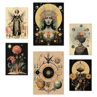 POSTER Set Mit 6 Mystischen Esoterischen Stil A3 & A4 Rahmenlos - Klar, Papier (29/3cm) - Nacnic