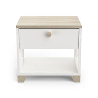 NACHTTISCH 1 schublade - izzy 43,2/36,2/39,7 cm - Weiß, Holzwerkstoff (36.2/39.7/38.2cm) - Calicosy