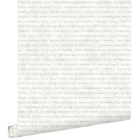 TAPETE Texte 53 cm x 10.05 m - Grau, Papier (53/1000cm) - ESTAhome