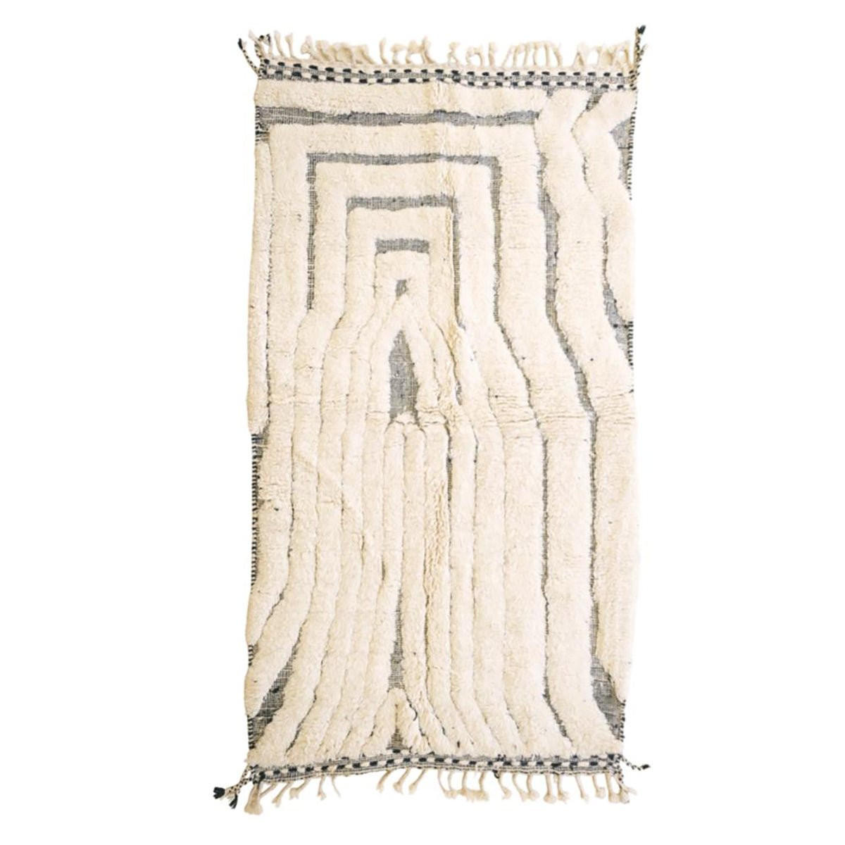 BERBERTEPPICH aus reiner Wolle beige - Beige, Naturmaterialien (144/255cm) - AFK Living