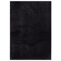 HOCHFLORTEPPICH Antirutsch Uni ALDAN Polyester Schwarz 240 x 340 cm - Schwarz, Textil (240/340cm) - KADIMA DESIGN