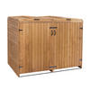2ER-/4ER-MÜLLTONNENVERKLEIDUNG Braun - Braun, Holz (158/126/98cm) - MCW