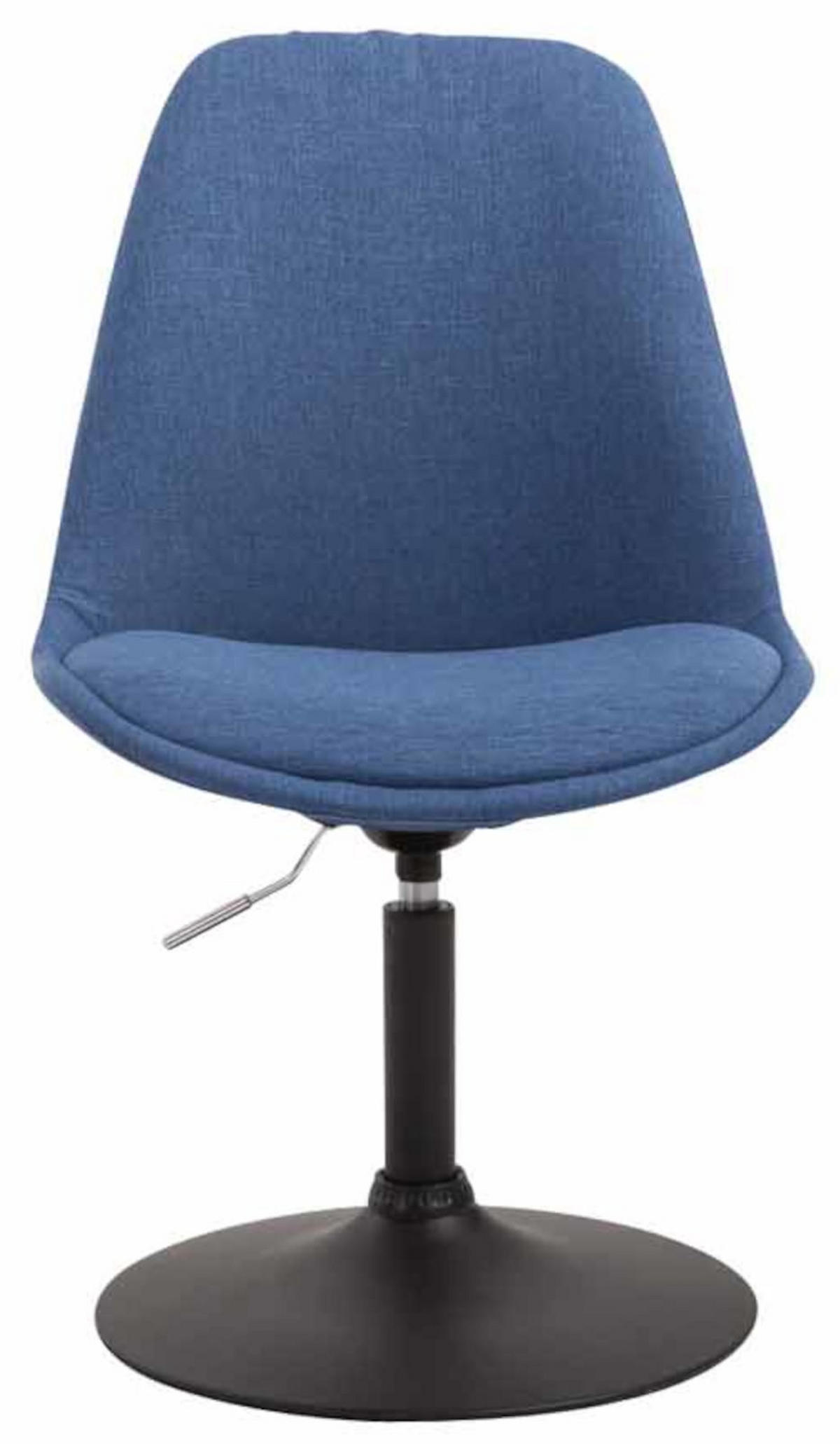 STUHL 4er Set Stoff blau - Blau/Schwarz, Textil/Metall (48/76/57cm) - CLP