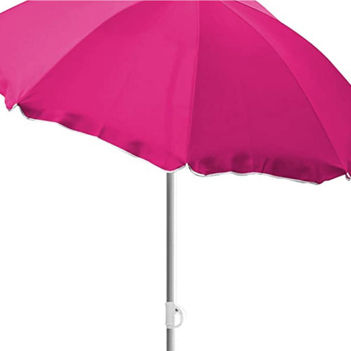 STRANDSCHIRM 200 cm Pink UV50+ Sonnenschirm Strand Garten Balkon - Pink, Textil/Metall (200/200cm) - Resch