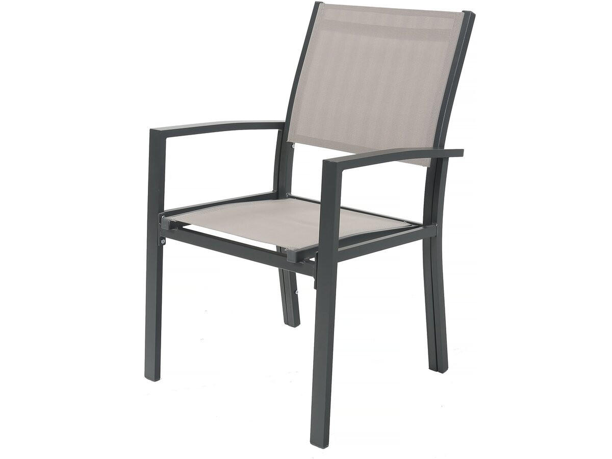 GARTEN-ESSMÖBELENSEMBLE lagos Taupe - Taupe, Metall - Habitat Garten