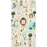 KINDERTEPPICH mit Zoo-Motiv Happy 80x150 cm - Beige, Textil (80/150cm) - Nazar Rugs