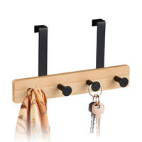 TÜRGARDEROBE - Multicolor, Holz/Metall (28/15.5/7cm) - Relaxdays