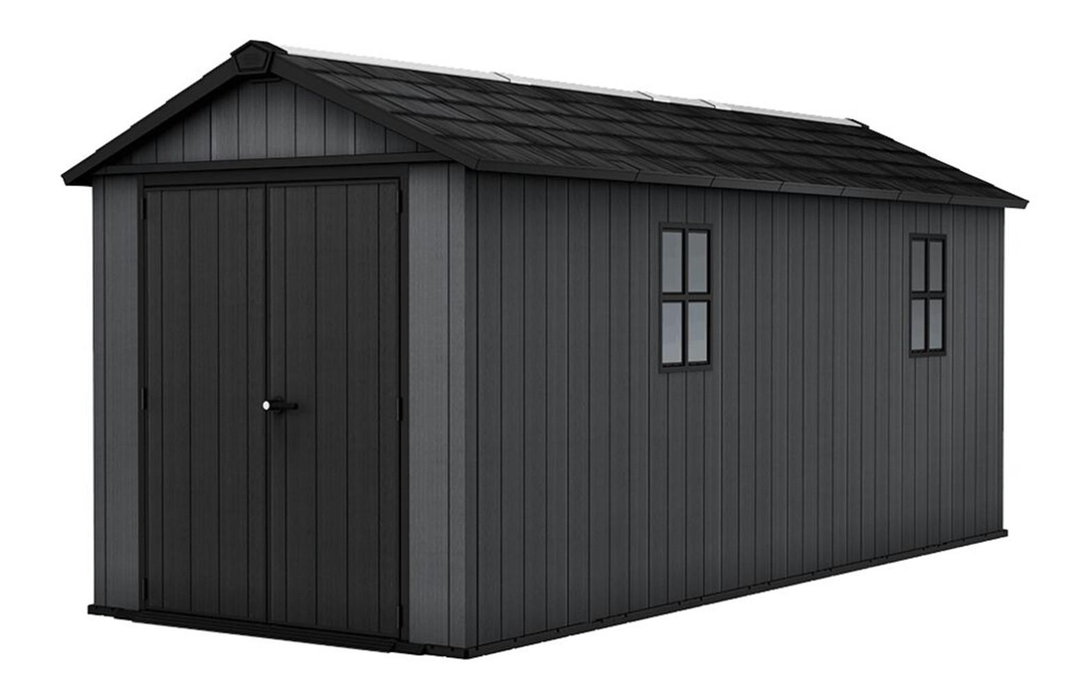 GARTENHAUS Newton - Grau, Kunststoff (230/246/539cm) - Keter