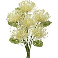 KUNSTBLUMEN 6 Stück Cream 30 cm - Creme, Kunststoff (30cm)