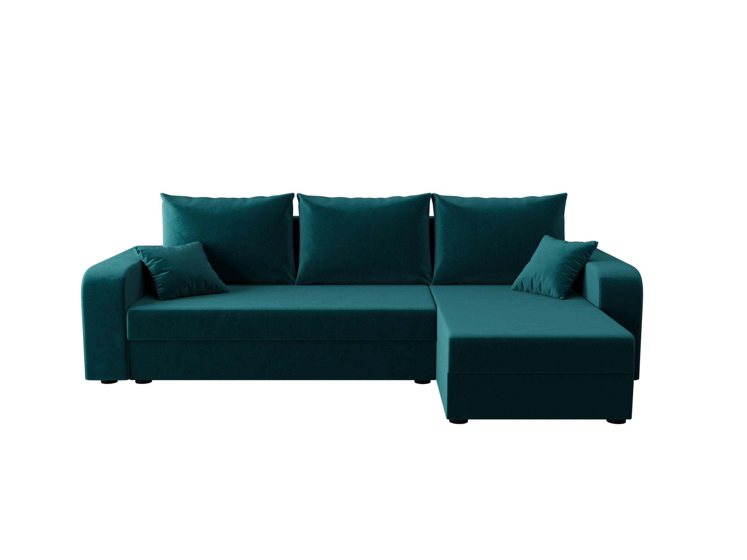 ECKSOFA HEWLET L BIS Itaka 39 Rechts mit Schlaffunktion - Türkis, Textil (240/140cm) - Bedante