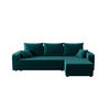 ECKSOFA HEWLET L BIS Itaka 39 Rechts mit Schlaffunktion - Türkis, Textil (240/140cm) - Bedante