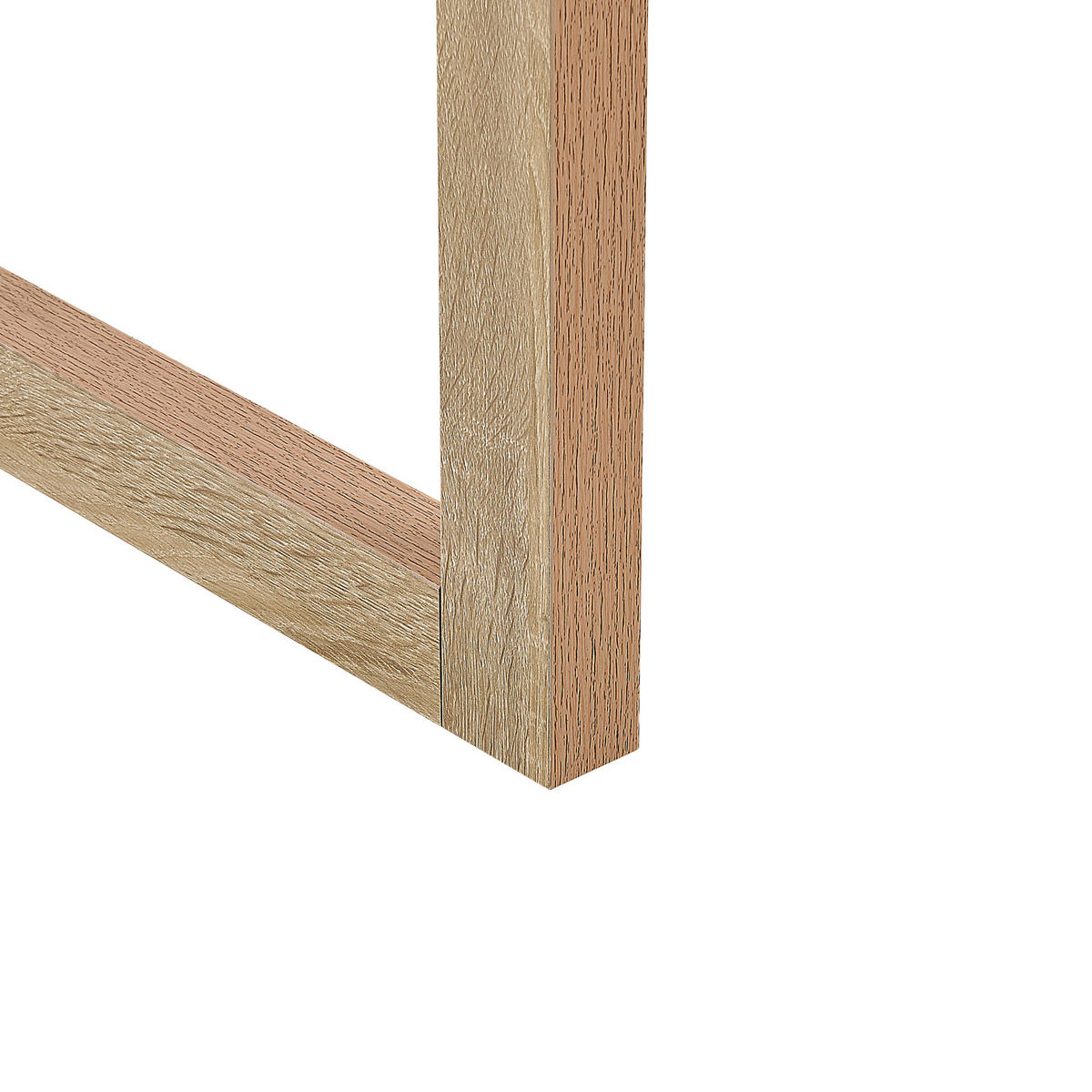SCHREIBTISCH weiß/heller Holzfarbton 120/60/75 cm Jenks - Weiß, Holzwerkstoff (60/120/75cm) - Beliani