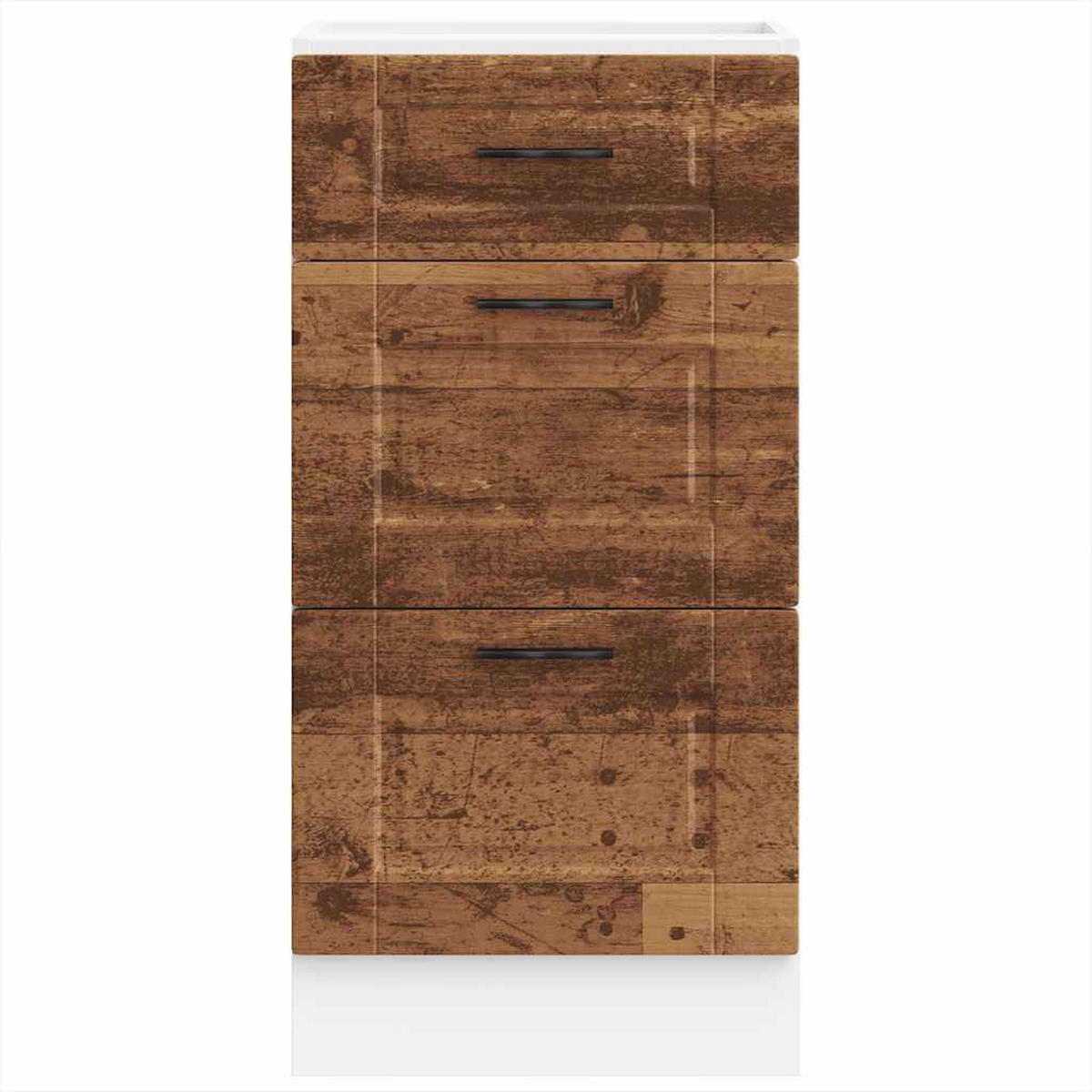 KÜCHENUNTERSCHRANK Samu Altholz-Optik 40x46x81,5 cm - Zwetschgeholzfarben, Holz (40/81.5/46cm) - DELUKE